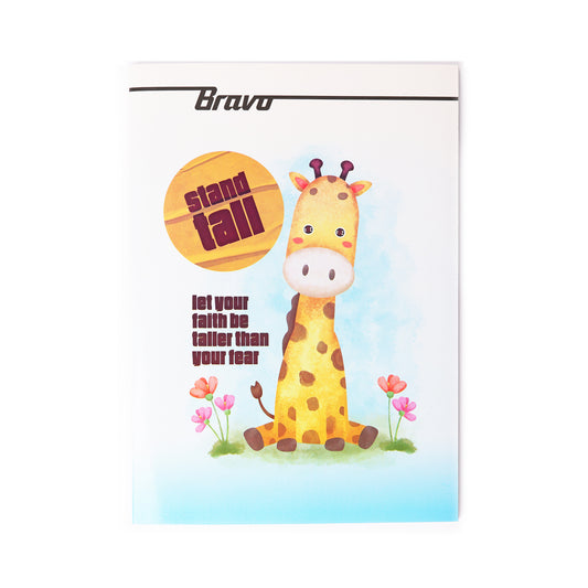 Italian Large Stapled Notebook 100 Sheets lined Assorted Designs - Pack of 6 Pcs