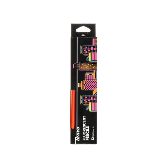 Bravo Fluorescent Pencil Pack of 12