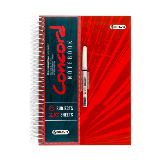 Classic Concord Notebook With Pen A4
