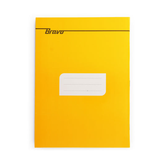 Italian Large Stapled Notebook 80 Sheets lined Plain Colors - Pack of 6 Pcs