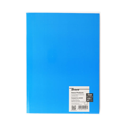 Italian Large Stapled Notebook 100 Sheets lined Plain Colors - Pack of 6 Pcs