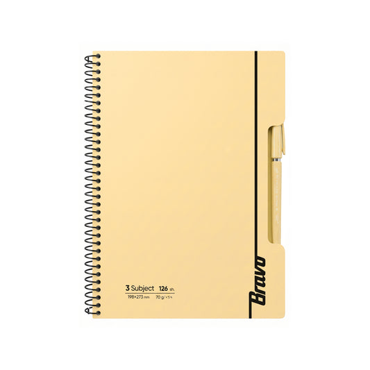 Bravo Notebook 3 Subjects