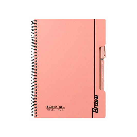 Bravo Notebook 3 Subjects