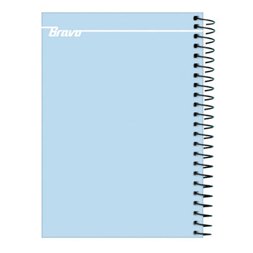 Bravo Hard Cover Notebook - 80 Sheets - 2 Subjects - Pastel Colors