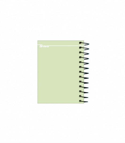 Bravo Hard Cover Mini Notebook - 145 Sheets - 4 Subjects - Pastel Colors