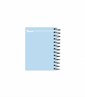 Mini Graph Notebook Color:blue Bravo Hard Cover Mini Notebook - 145 Sheets - 4 Subjects - Pastel Colo ...